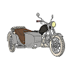 Motorcycle with sidecar