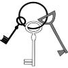 Keychain 3 key vector