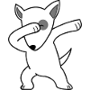 dog dabbing 02