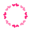 Circle heart symbol love gift