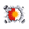 Ezidxan flag inside.