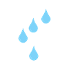 Raindrops icon rain drops