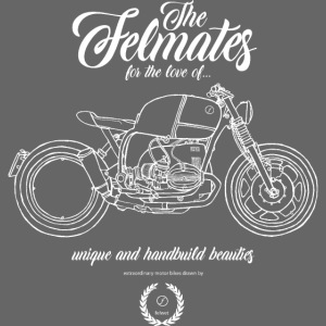 the felmates motorbikes outlines white 2
