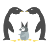 Happy Penguin Family