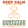 Bestseller Computer Engineer T-Shirt, Keep Calm