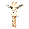 Aquarelle girafe