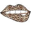 Brown leopard lips