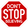 DONT STOP BELIEVING DESIGN