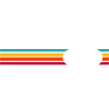 Regenbogen gestreiftes Fahrrad