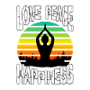 Love peace happiness