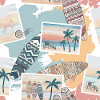 Malibu Beach Summer Illustration | surfing