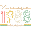 Vintage Classic 1988 pseudo birthday