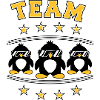 Pinguine Team Freunde