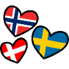 Heart Norway Sweden Denmark Scandinavia