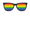Lunettes de soleil arc-en-ciel