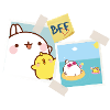 Molang Più Più BFF Migliori Amici