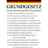 Grundgesetz mit Artikeln