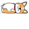 Sleeping lazy dog
