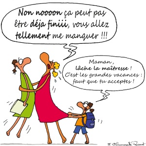 Maîtresse - Départ en vacances - Garçon