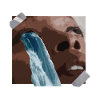 Aesthetic girl surrealism Egirl waterfall