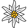 Edelweiss Bergblume logo