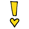 Exclamation mark yellow