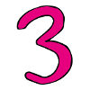 3 in pink