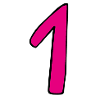 1 in pink