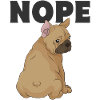 French bulldog nope