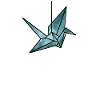 Crane origami gift