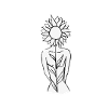 sunflower-woman