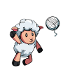Wolliball siatkówka owcza kalka wełna