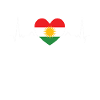Kurdistan flag heart heartbeat origin