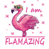 Funny flamingo, I'm Flamazing