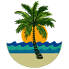 Palm tree, sun, beach
