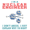 Meilleur T-shirt d'ingénieur nucléaire, citation drôle