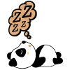 Sleepy panda
