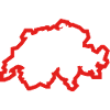 Swiss Outlined Map