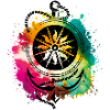 anker kompass seil bunt symbol