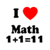 Math Love Symbol Stylish Design