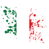 Italy Flag Stain Design