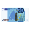 Euro 20-seddel seddel betalingsmiddel