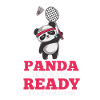 Pandabären-Tee Badminton-Spieler Tierfederball