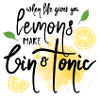 Lebenszitrone - Gin & Tonic
