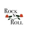 Rock n roll music roses