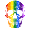 Rainbow rainbow skull LGBT