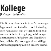 Spruchdesign - Kollege