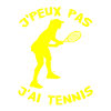 J'peux pas, J'ai Tennis - jaune