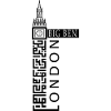 Big Ben London kufic Calligraphy