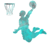 Basketball dunking gift basketball player